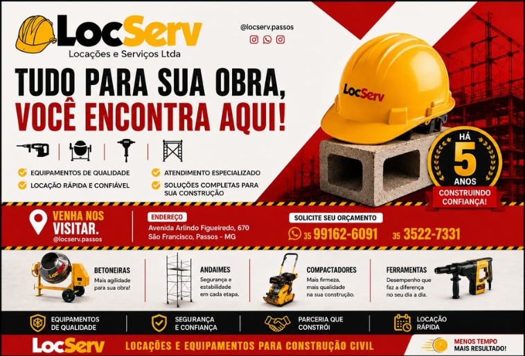 Banner LOCSERV LOCAÇÕES E SERVIÇOS